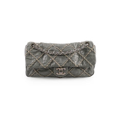 Chanel Seasonal Quilted Flap Bag Grey