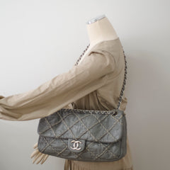 Chanel Seasonal Quilted Flap Bag Grey