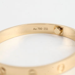 Cartier Love Bracelet Yellow Gold Size17