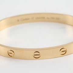 Cartier Love Bracelet Yellow Gold Size17