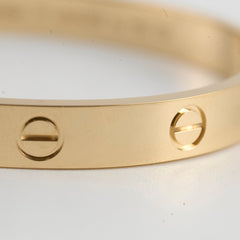 Cartier Love Bracelet Yellow Gold Size17