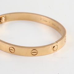 Cartier Love Bracelet Size 17 Pink Gold