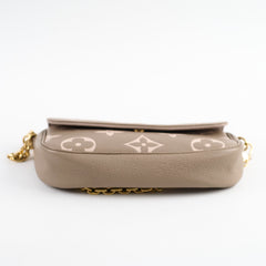 Louis Vuitton Ivy Wallet On Chain Empreinte Tourterelle/Creme