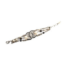 Chanel CC Logo Pearl Bracelet Costume Jewellery