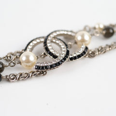 Chanel CC Logo Pearl Bracelet Costume Jewellery