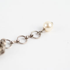 Chanel CC Logo Pearl Bracelet Costume Jewellery