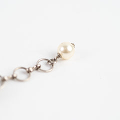 Chanel CC Logo Pearl Bracelet Costume Jewellery