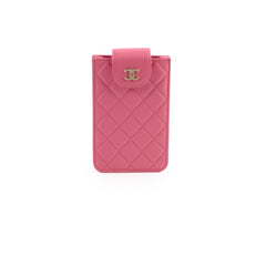 Chanel Lambskin Pink Phone holder