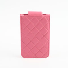 Chanel Lambskin Pink Phone holder