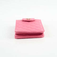 Chanel Lambskin Pink Phone holder