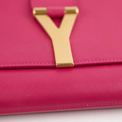 Saint Laurent Y Pink Large Clutch