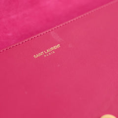 Saint Laurent Y Pink Large Clutch