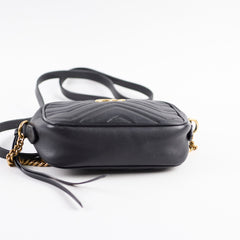 Gucci Mini Marmont Camera Bag Black