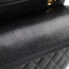 Chanel Medium/Large Classic Double Flap Caviar Black 2021