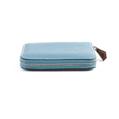 Hermes Silk'In Compact Wallet Bleu Jean 2024