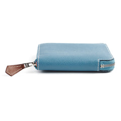 Hermes Silk'In Compact Wallet Bleu Jean 2024