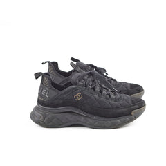 Chanel Low Top Trainer CC Triple Black Size 39