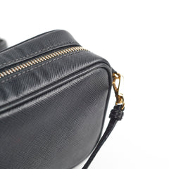 Prada Mini Saffiano Camera Bag Black