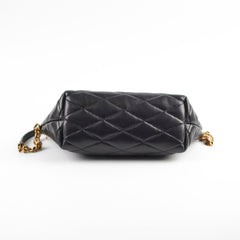 Saint Laurent Mini Quilted Leather Bag Black