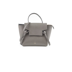 Celine Nano Grained Calfskin Belt Bag Dark Grey