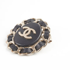 Chanel Brooch Black