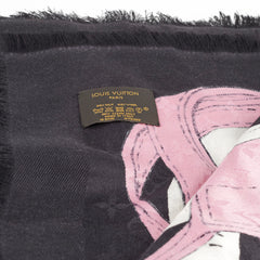 Louis Vuitton Monogram Shawl Black