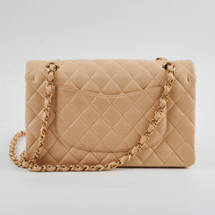 Chanel Classic Flap Medium Lambskin Beige