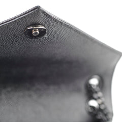 Saint Laurent Envelope Quilted Black Bag