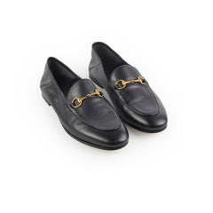 Gucci Size 39.5 Black Loafers