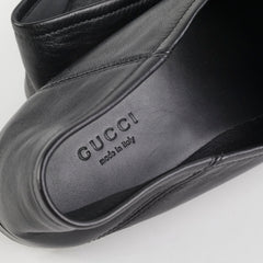 Gucci Size 39.5 Black Loafers