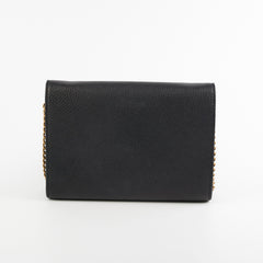 Gucci Marmont Black Leather Wallet On Chain WOC