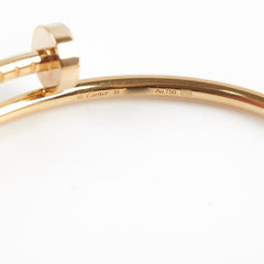 Cartier  JUC Juste Un Clou Bracelet Yellow Gold Size 16