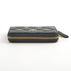 Chanel Classic Zipped Coin Purse Lambskin Black