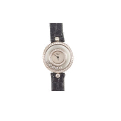 Chopard Happy Diamonds Watch Black Silver