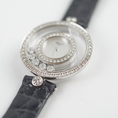 Chopard Happy Diamonds Watch Black Silver