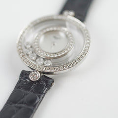 Chopard Happy Diamonds Watch Black Silver