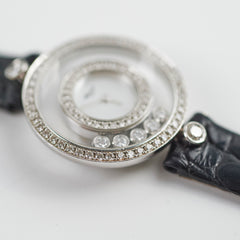 Chopard Happy Diamonds Watch Black Silver