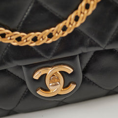 Chanel Seasonal Flap Black Microchip