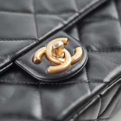 Chanel Seasonal Flap Black Microchip