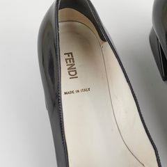 Fendi Black Patent Leather Heels 38