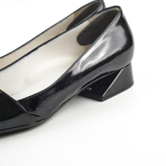 Fendi Black Patent Leather Heels 38