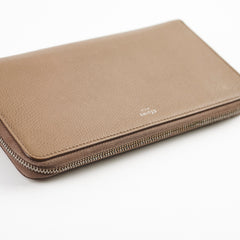 Celine Long Wallet Dark Beige