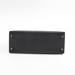 Hermes Kelly 28 Epsom Black C Stamp