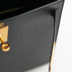 Hermes Kelly 28 Epsom Black C Stamp