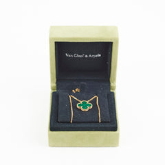 Van Cleef & Arpels VCA Vintage Alhanbra Malachite Pendant Necklace 2020