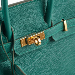 Hermes Birkin 25 Malachite Togo C Stamp