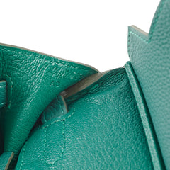 Hermes Birkin 25 Malachite Togo C Stamp