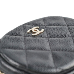 Chanel Caviar Round Coin Purse Black