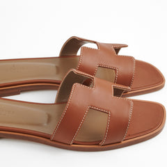 Hermes Oran Sandals Size 39 Gold