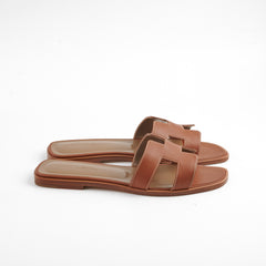 Hermes Oran Sandals Size 39 Gold